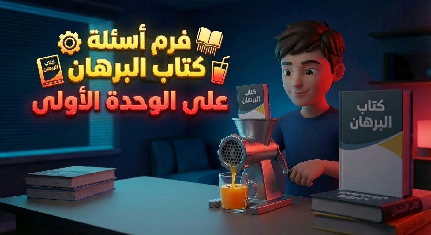فرم الوحدة الأولى كتاب البرهان